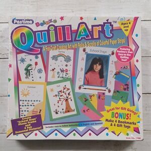 Pastime Deluxe Quill Art Kit 1997 Vintage Paper Craft Set 2208